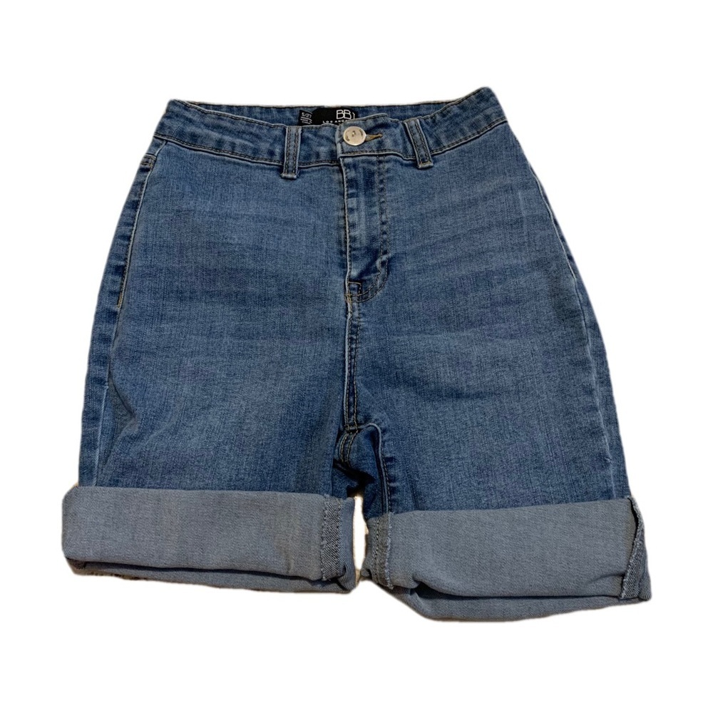 BBJ Los Angeles High-Waisted Cuffed Denim Shorts 5/27